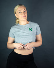 Load image into Gallery viewer, Dark Gray Crop Tops
