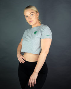 Dark Gray Crop Tops